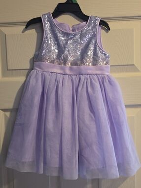 George Lavender Sequin Tulle Dress
